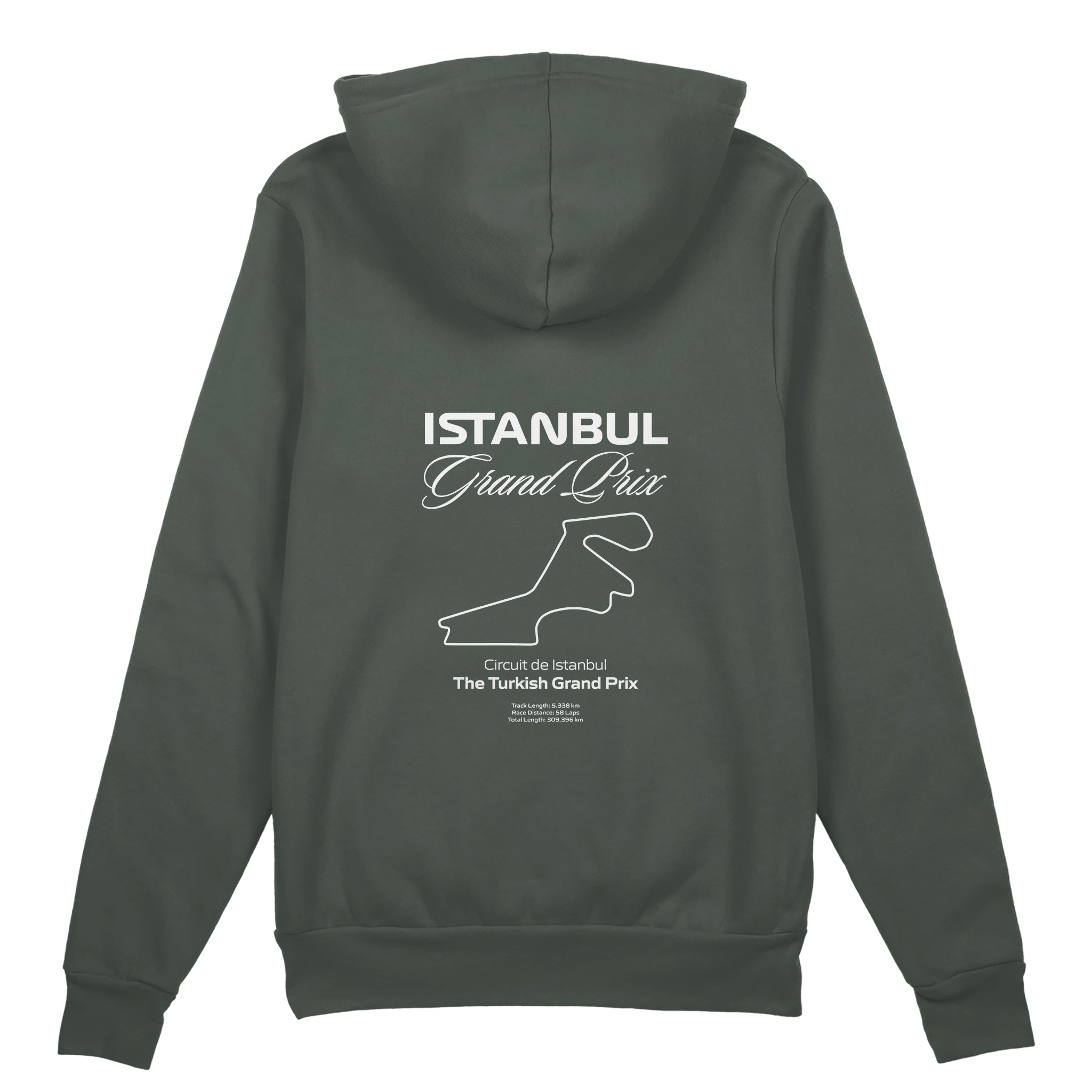 Türkiye Grand Prix Oversize Hoodie - Antrasit - arka görünüm
