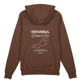 Türkiye Grand Prix Oversize Hoodie - Kahverengi - arka görünüm