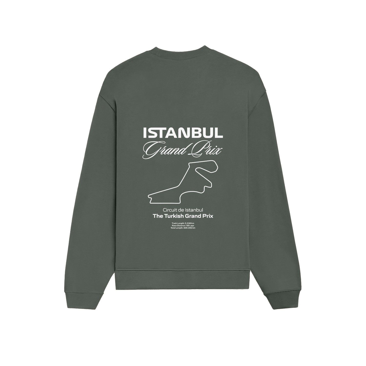 Türkiye Grand Prix Oversize Sweatshirt - Antrasit - arka görünüm