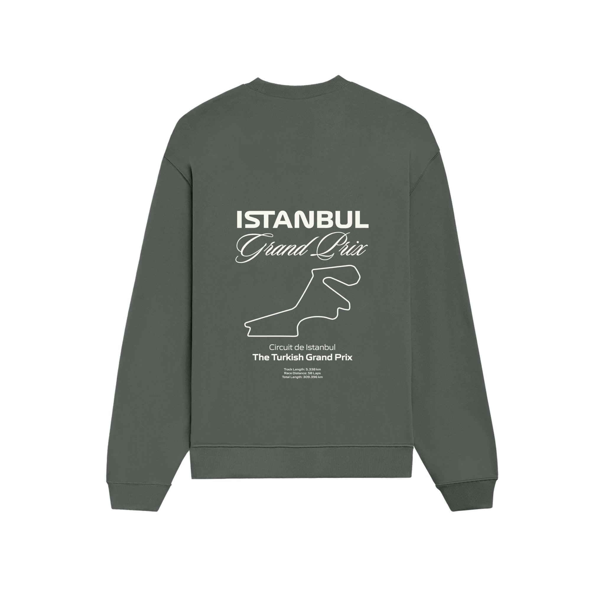 Türkiye Grand Prix Oversize Sweatshirt - Antrasit - arka görünüm