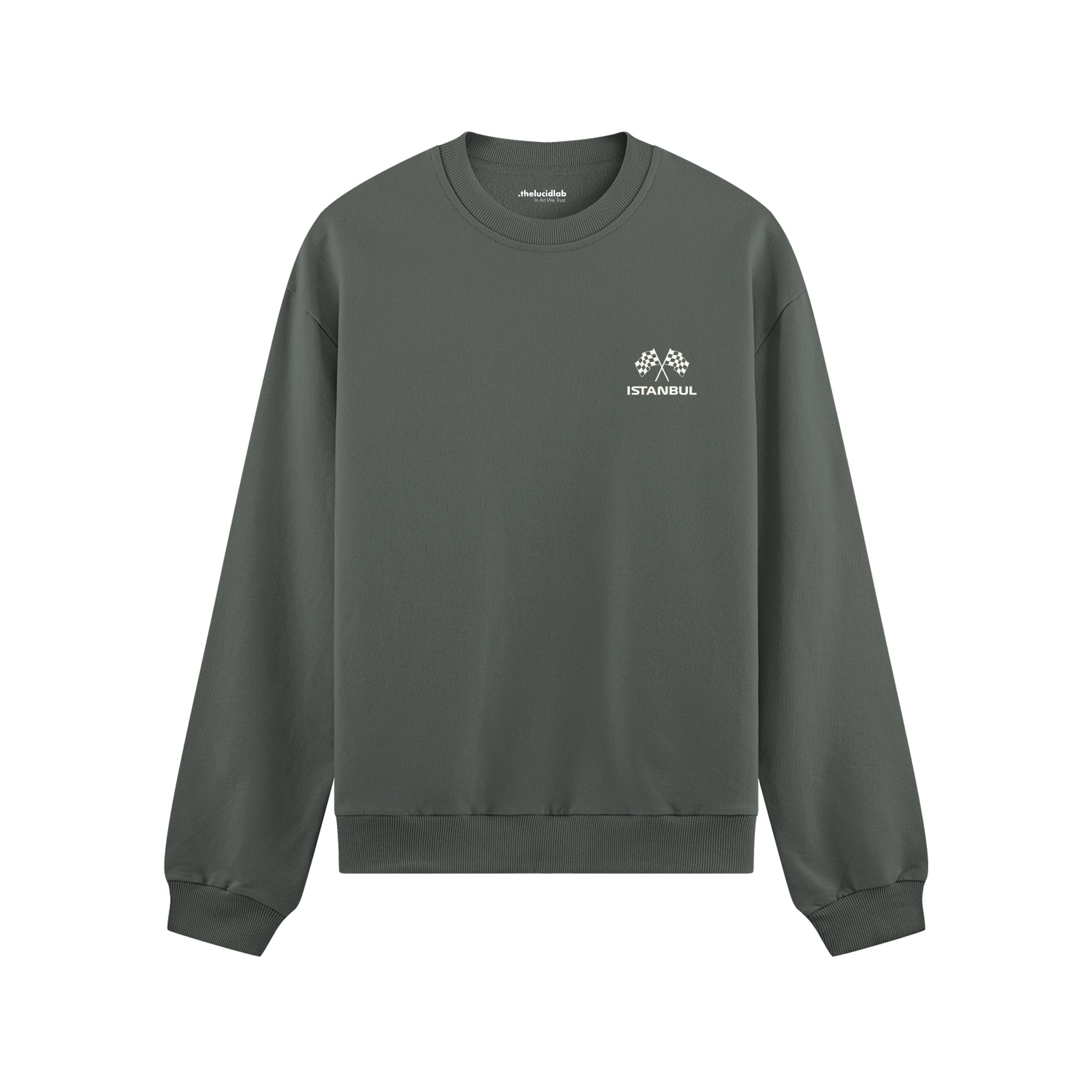 Türkiye Grand Prix Oversize Sweatshirt - Antrasit - ön görünüm