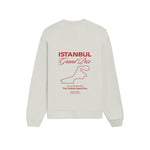 Türkiye Grand Prix Oversize Sweatshirt - Beyaz - arka görünüm