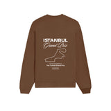 Türkiye Grand Prix Oversize Sweatshirt - Kahverengi - arka görünüm