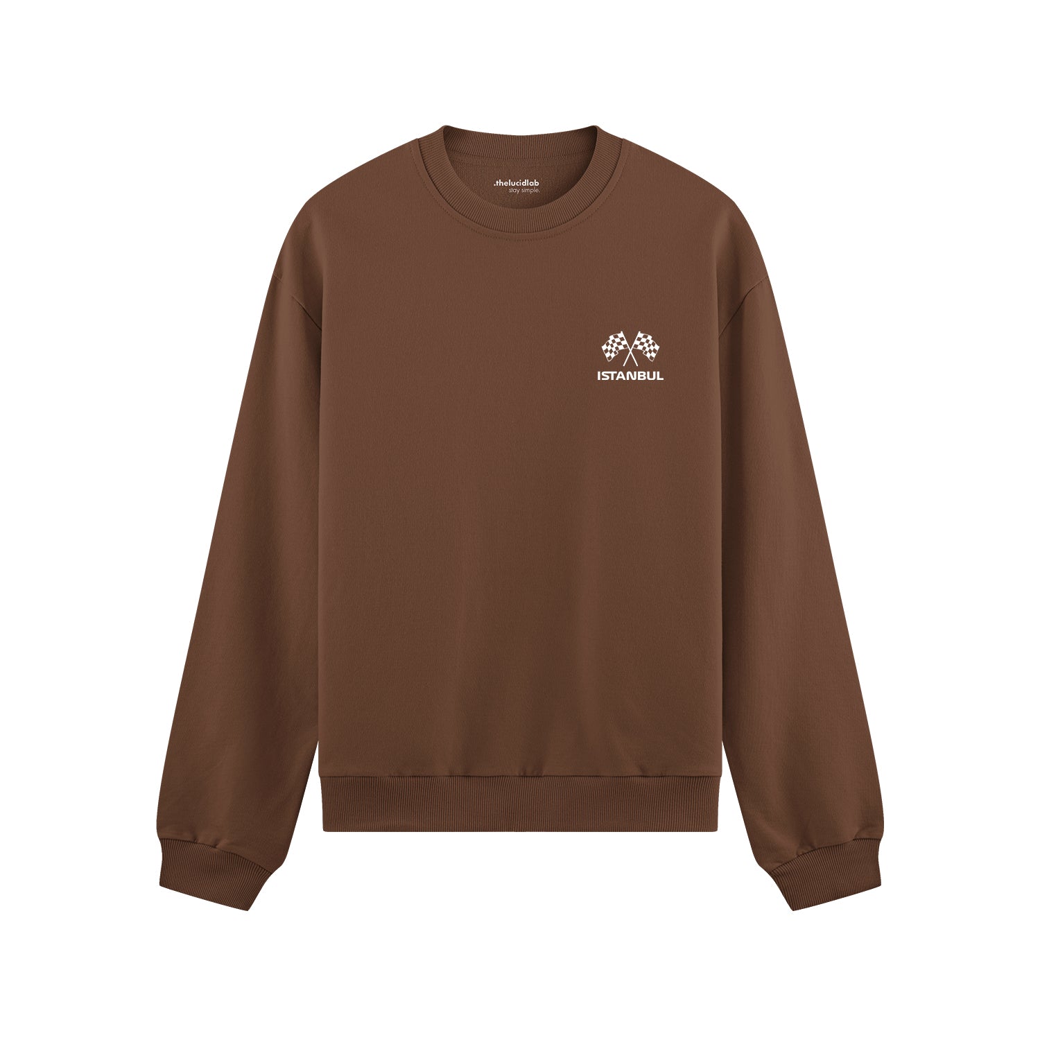Türkiye Grand Prix Oversize Sweatshirt - Kahverengi - ön görünüm