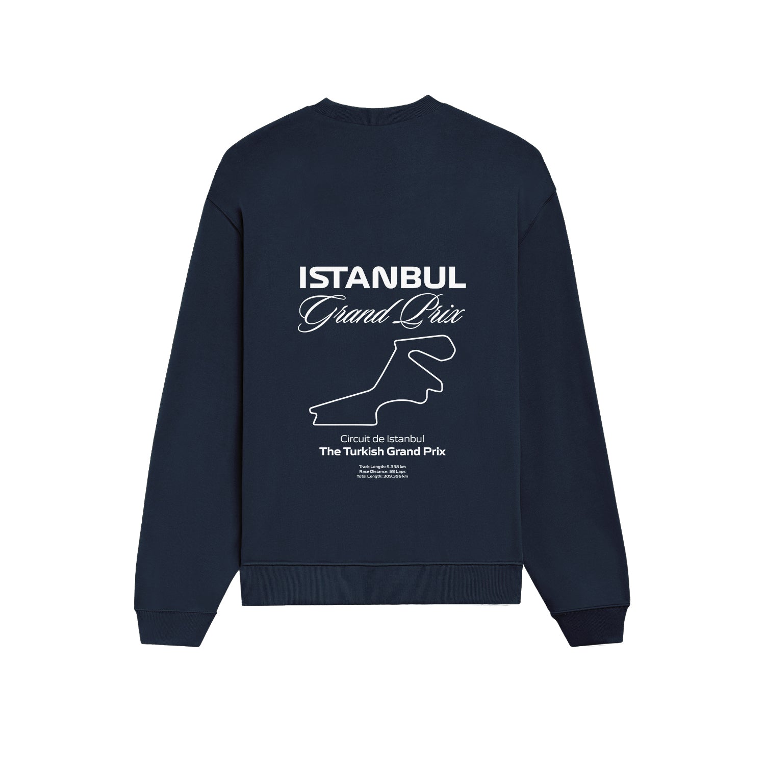 Türkiye Grand Prix Oversize Sweatshirt - Lacivert - arka görünüm