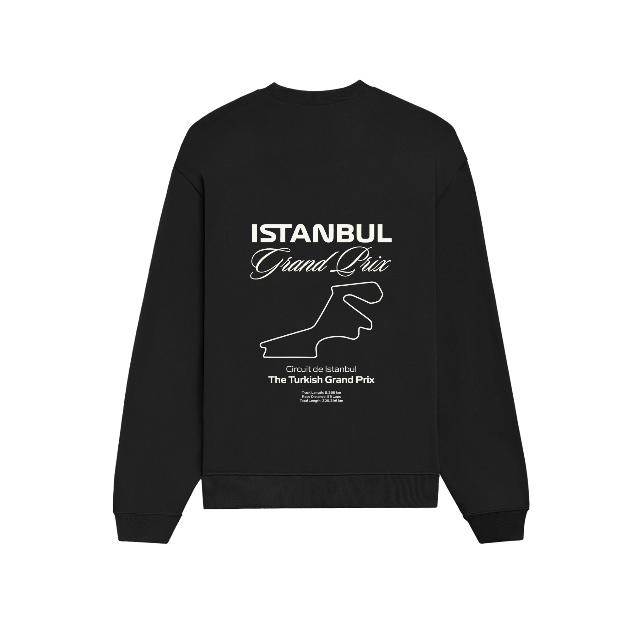 Türkiye Grand Prix Oversize Sweatshirt - Siyah - arka görünüm