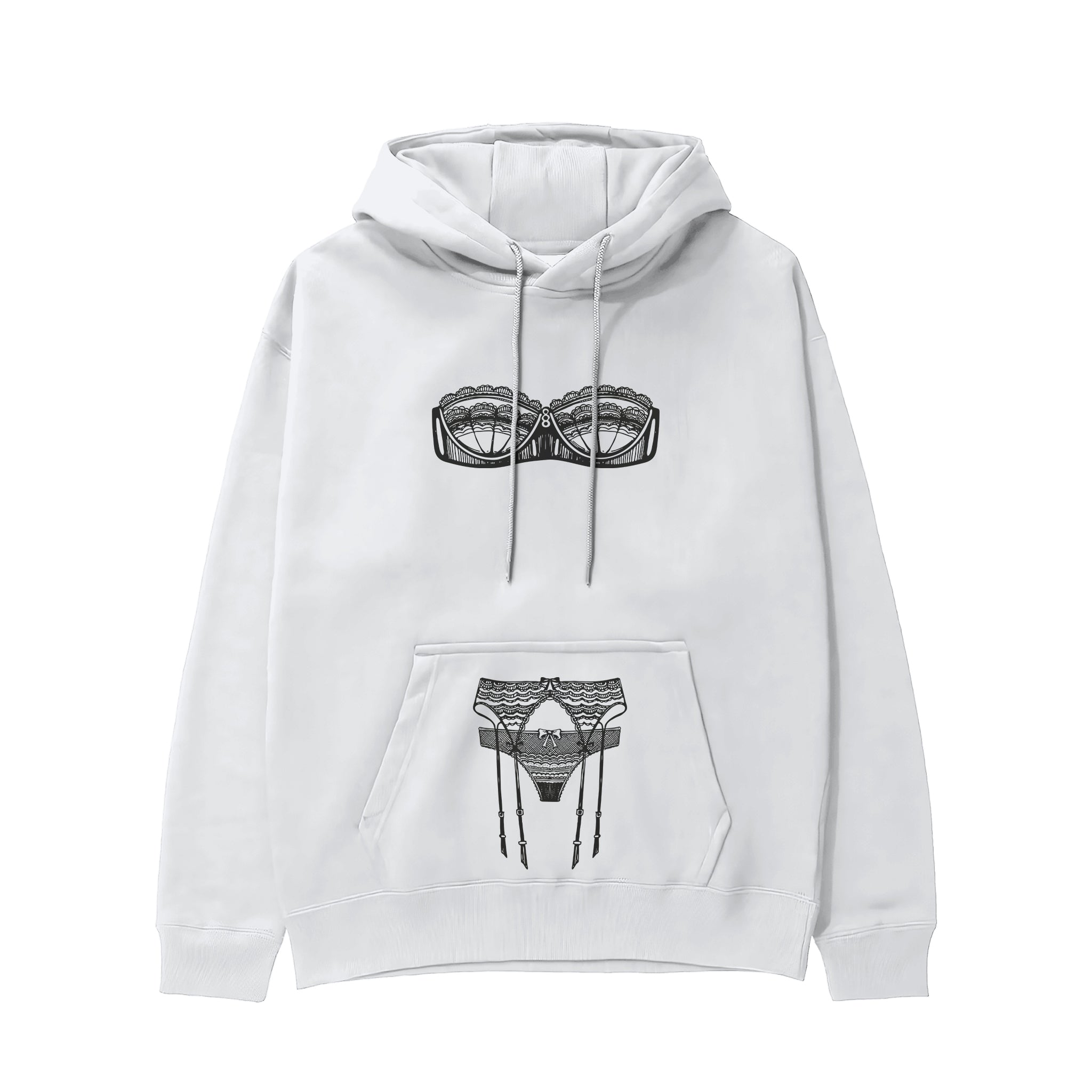 Unshell Me Hoodie - Beyaz - ön görünüm