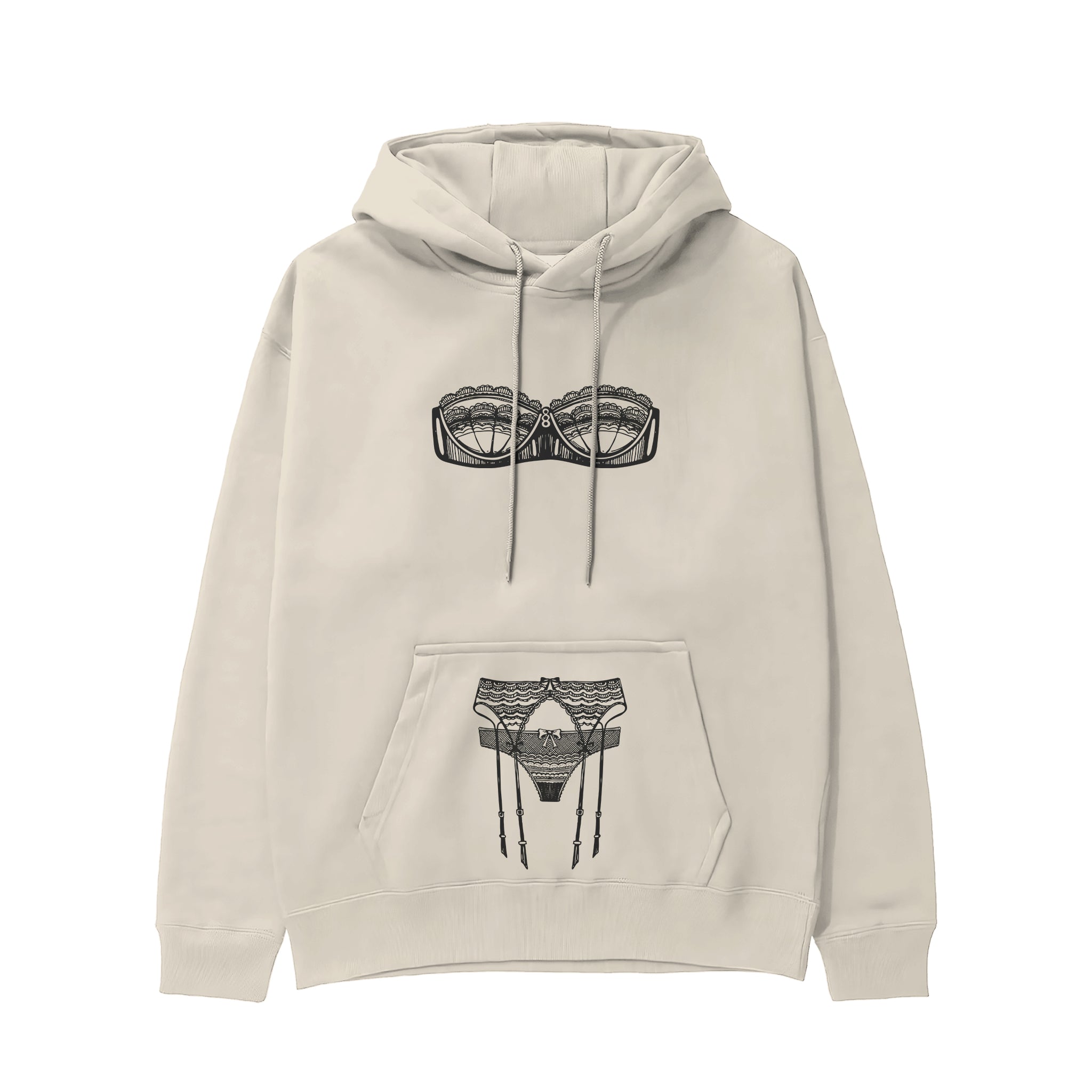 Unshell Me Hoodie - Krem - ön görünüm