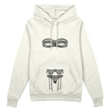 Unshell Me Oversize Hoodie - Beyaz - ön görünüm