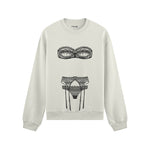 Unshell Me Oversize Sweatshirt - Beyaz - ön görünüm