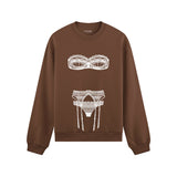 Unshell Me Oversize Sweatshirt - Kahverengi - ön görünüm