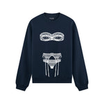 Unshell Me Oversize Sweatshirt - Lacivert - ön görünüm