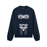 Unshell Me Oversize Sweatshirt - Lacivert - ön görünüm