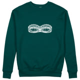 Unshell Me Sweatshirt - Koyu Yeşil - ön görünüm