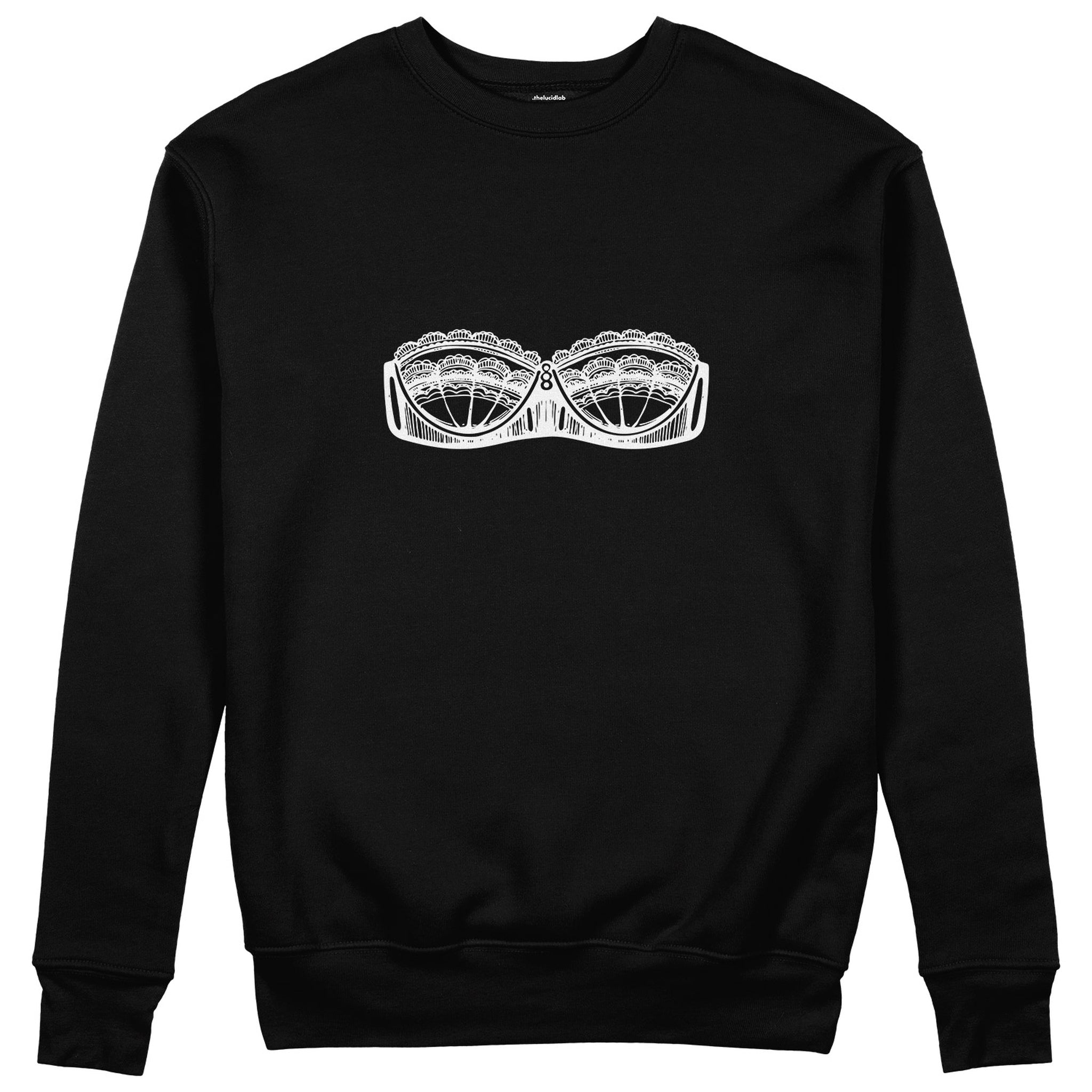 Unshell Me Sweatshirt - Siyah - ön görünüm