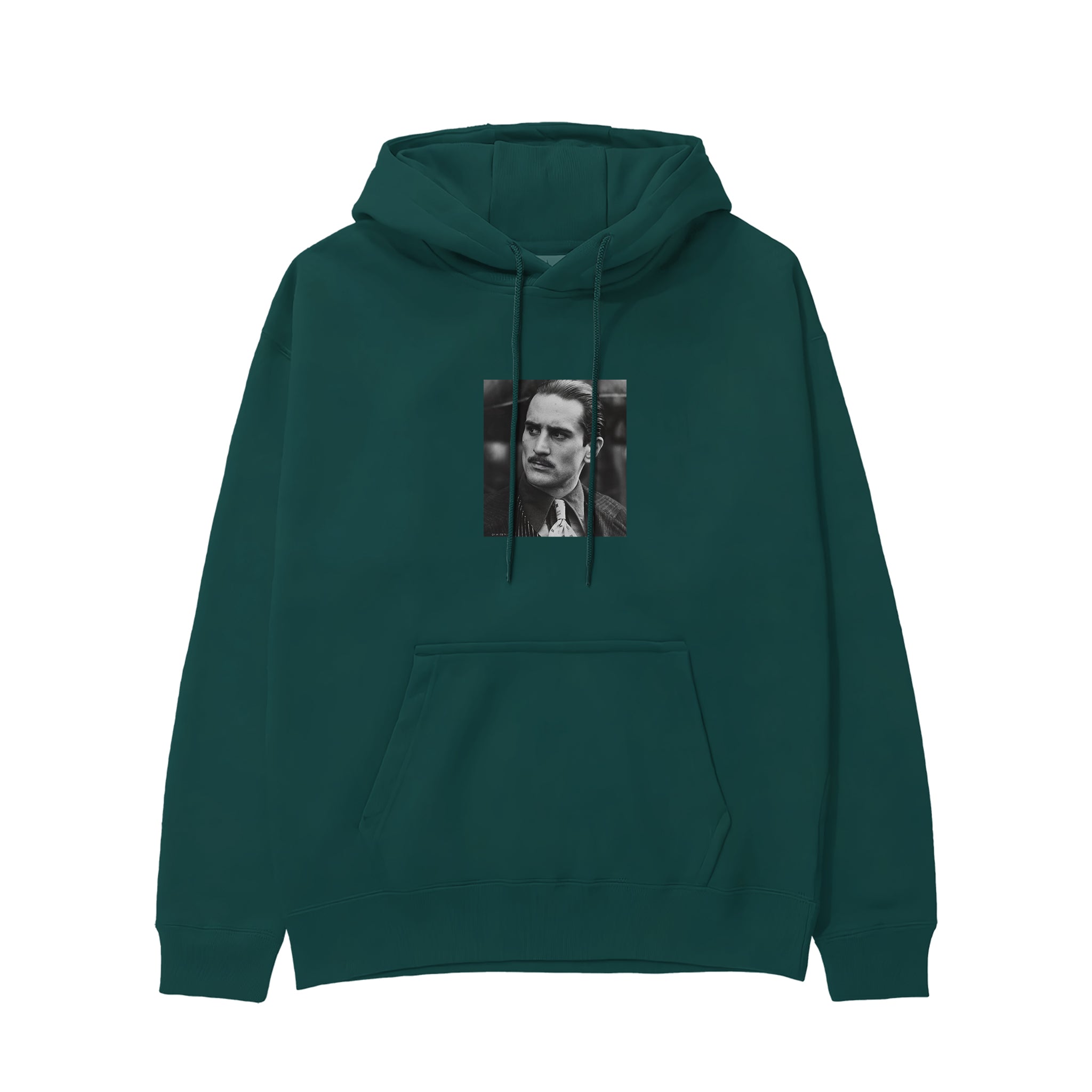 Vito Corleone Hoodie - Koyu Yeşil - ön görünüm