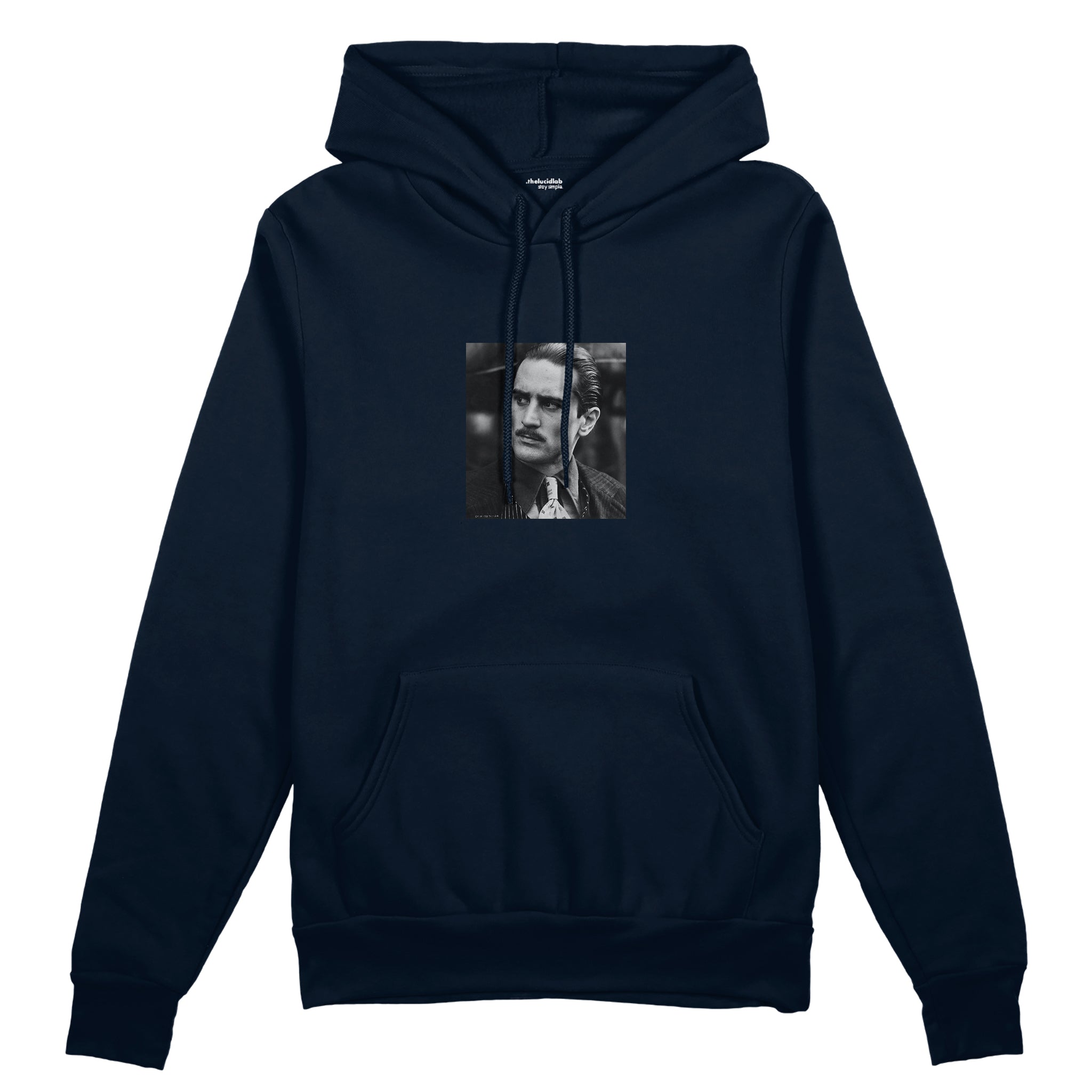 Vito Corleone Oversize Hoodie - Lacivert - ön görünüm