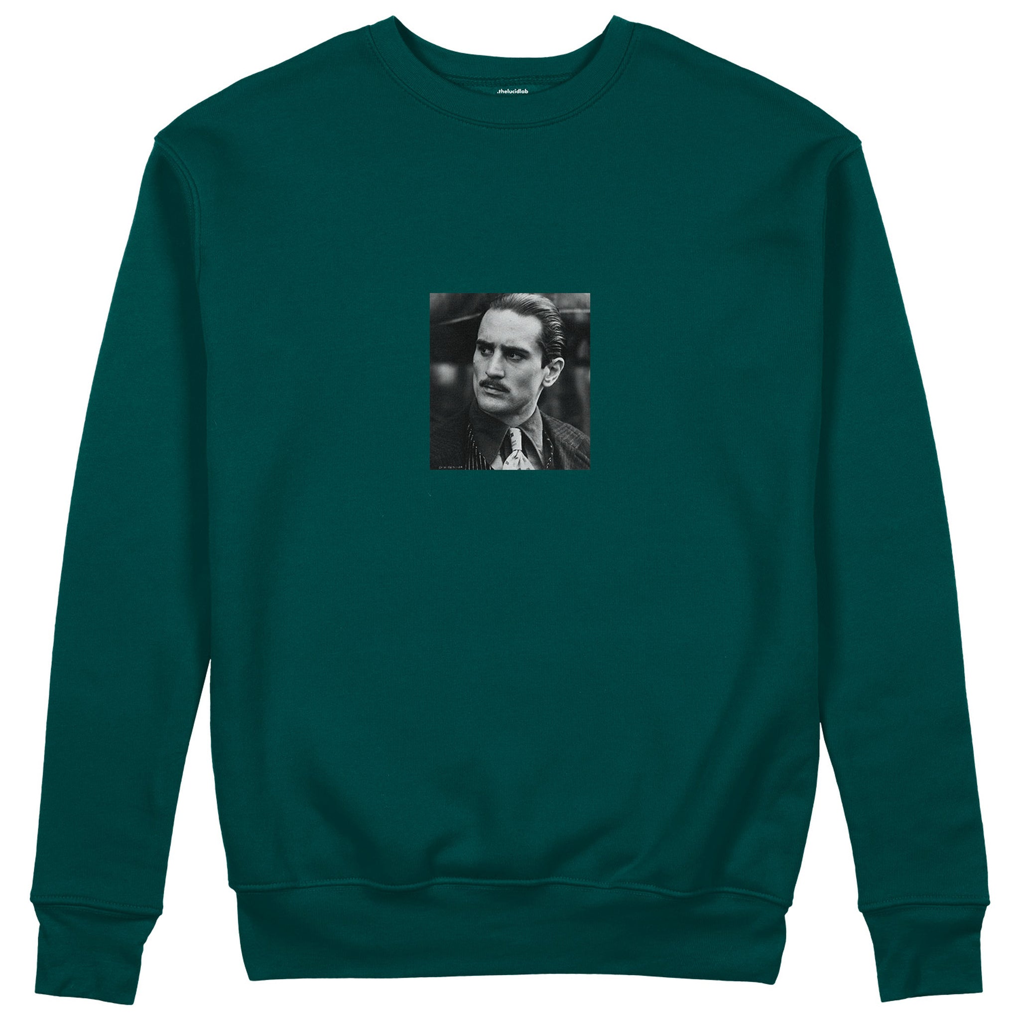 Vito Corleone Sweatshirt - Koyu Yeşil - ön görünüm