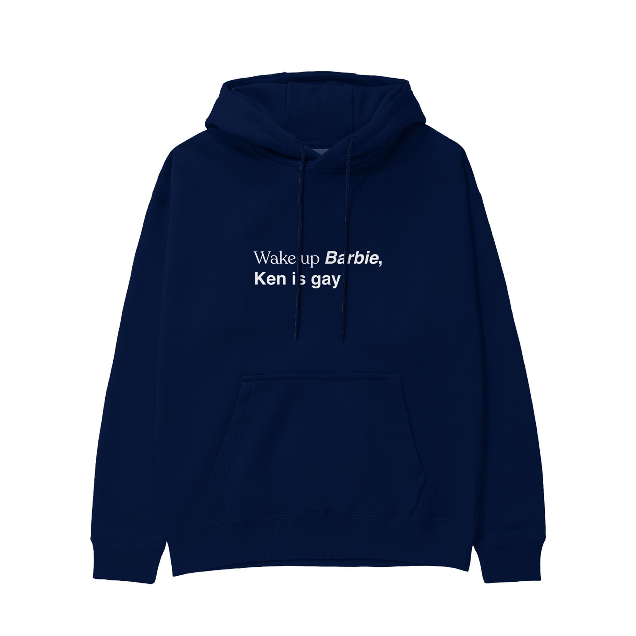 Wake Up Barbie Hoodie - Lacivert - ön görünüm