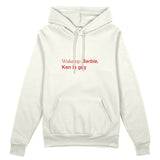 Wake Up Barbie Oversize Hoodie - Beyaz - ön görünüm