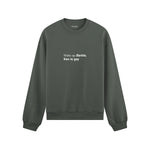 Wake Up Barbie Oversize Sweatshirt - Antrasit - ön görünüm
