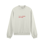 Wake Up Barbie Oversize Sweatshirt - Beyaz - ön görünüm