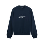 Wake Up Barbie Oversize Sweatshirt - Lacivert - ön görünüm
