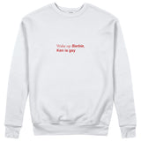Wake Up Barbie Sweatshirt - Beyaz - ön görünüm