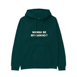 Wanna Be My Cardio Hoodie - Koyu Yeşil - ön görünüm