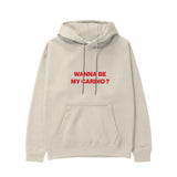 Wanna Be My Cardio Hoodie - Krem - ön görünüm