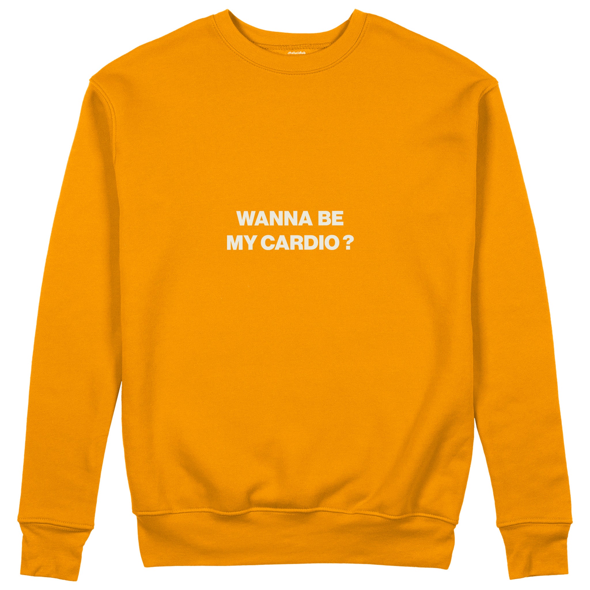 Wanna Be My Cardio Sweatshirt - Turuncu - ön görünüm