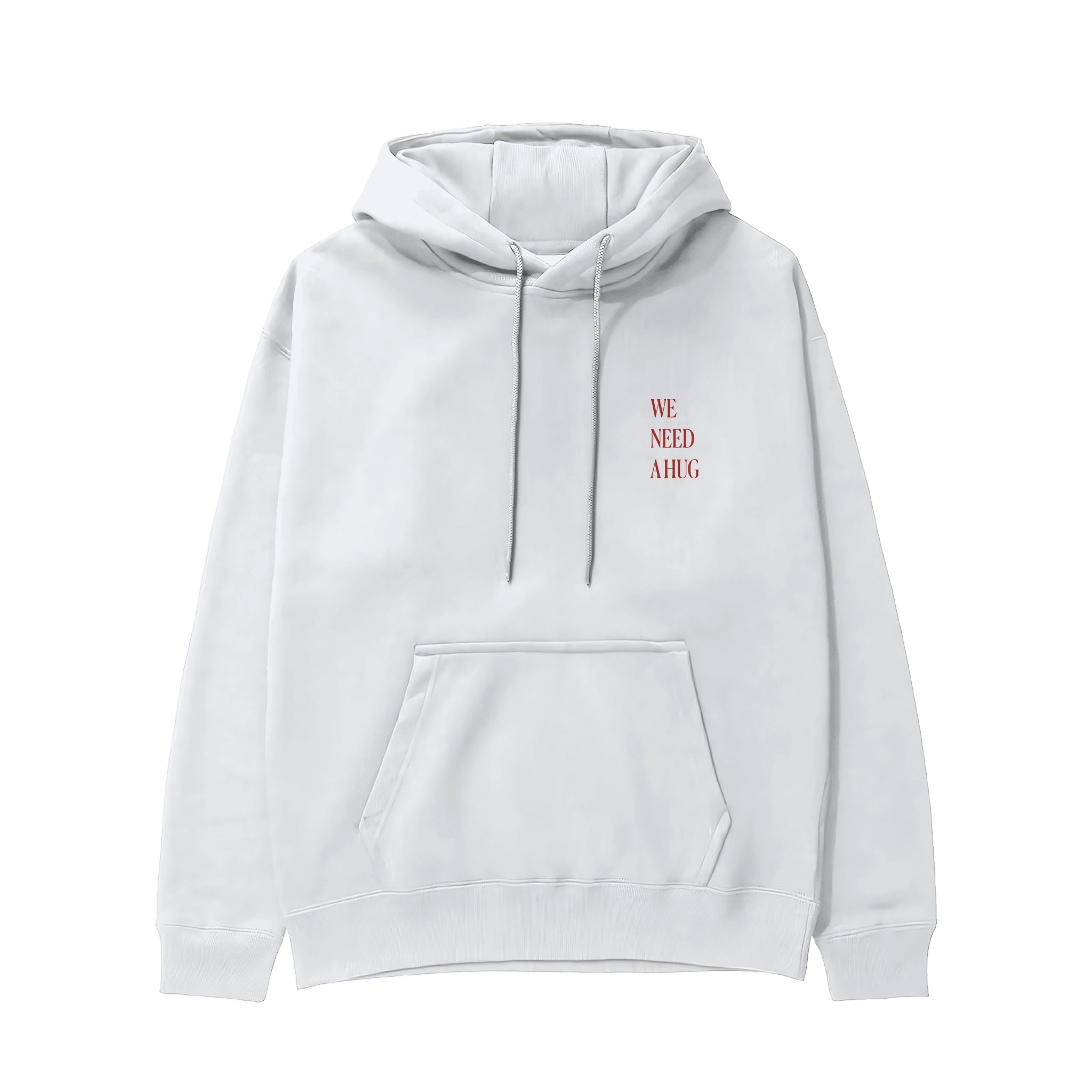 We Need A Hug Hoodie - Beyaz - ön görünüm