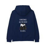 We Need A Hug Hoodie - Lacivert - arka görünüm