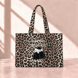 We Need A Hug Leopard Tote Bag önden görünüm