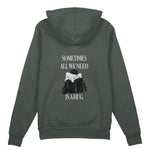 We Need A Hug Oversize Hoodie - Antrasit - arka görünüm