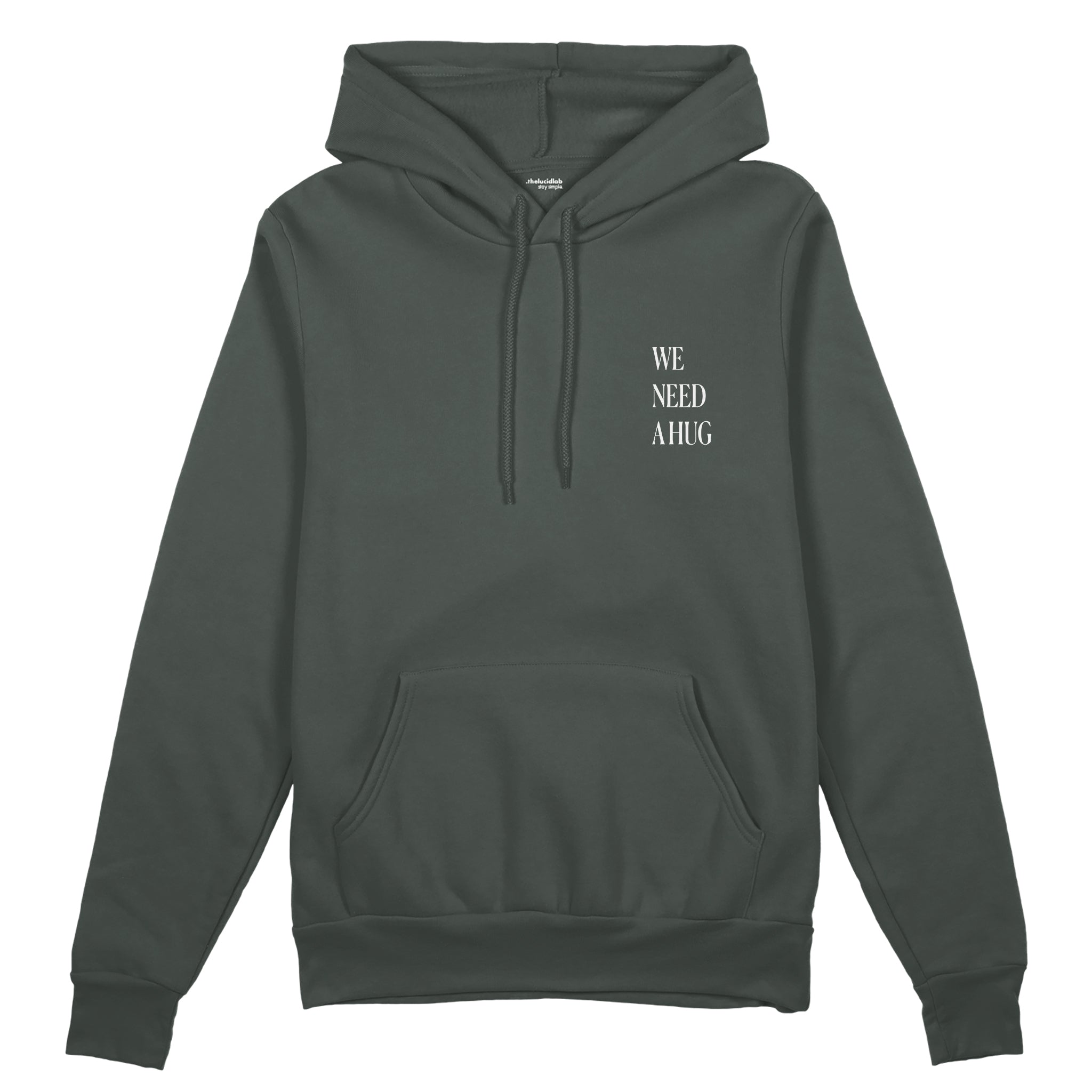 We Need A Hug Oversize Hoodie - Antrasit - ön görünüm