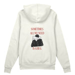 We Need A Hug Oversize Hoodie - Beyaz - arka görünüm