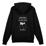 We Need A Hug Oversize Hoodie - Siyah - arka görünüm