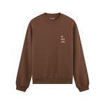 We Need A Hug Oversize Sweatshirt - Kahverengi - ön görünüm