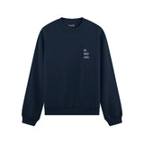 We Need A Hug Oversize Sweatshirt - Lacivert - ön görünüm