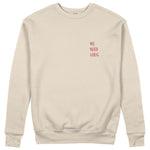 We Need A Hug Sweatshirt - Bej - ön görünüm