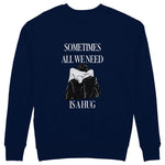 We Need A Hug Sweatshirt - Lacivert - arka görünüm