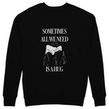 We Need A Hug Sweatshirt - Siyah - arka görünüm
