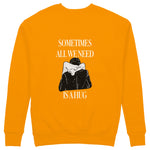 We Need A Hug Sweatshirt - Turuncu - arka görünüm