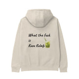 What The Fuck Is Kuzu Kulağı Hoodie - Krem - arka görünüm