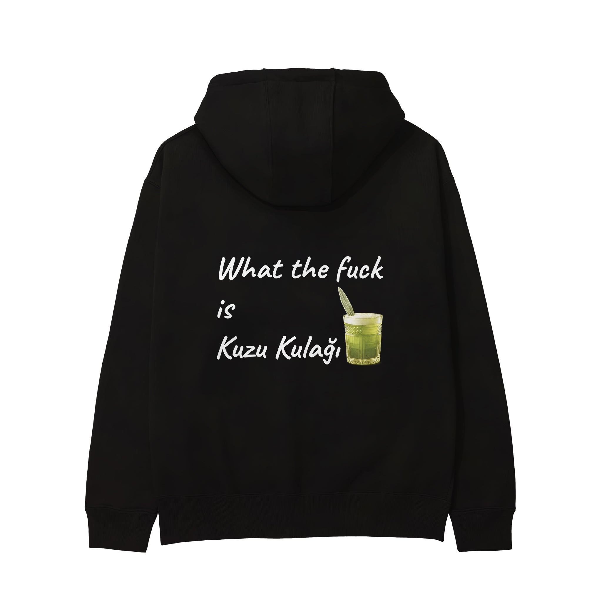 What The Fuck Is Kuzu Kulağı Hoodie - Siyah - arka görünüm