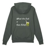 What The Fuck Is Kuzu Kulağı Oversize Hoodie - Antrasit - arka görünüm