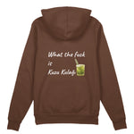 What The Fuck Is Kuzu Kulağı Oversize Hoodie - Kahverengi - arka görünüm