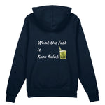 What The Fuck Is Kuzu Kulağı Oversize Hoodie - Lacivert - arka görünüm