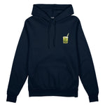 What The Fuck Is Kuzu Kulağı Oversize Hoodie - Lacivert - ön görünüm
